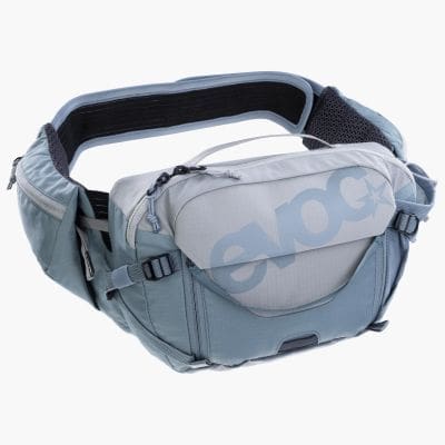 Cangurera EVOC Hip Pack Pro 3 + bolsa de hidratacion 1.5LT Stone – Steel